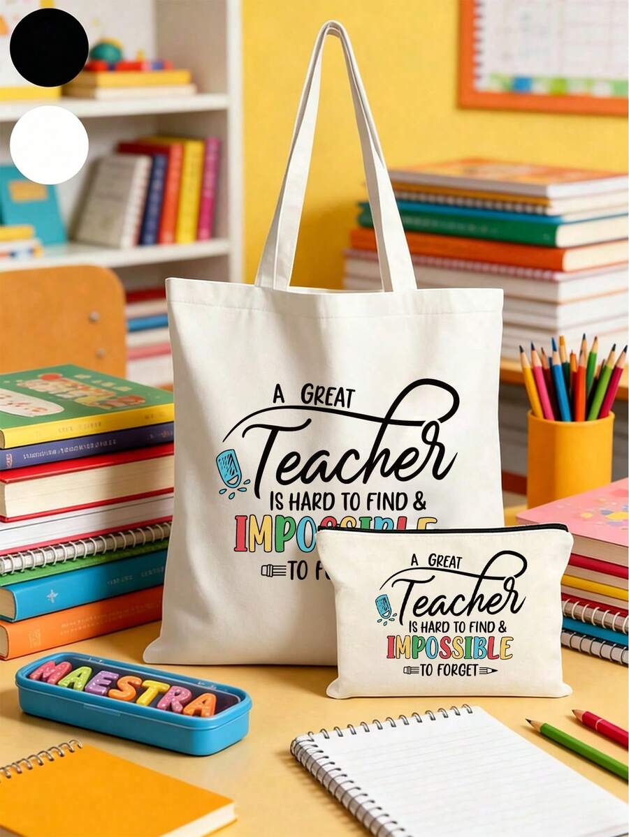 Teacher Theme Mesh Bag, Floral Design With "Teacher" Text, Transparent Mesh Storage Bag Toiletry Bag, Cosmetic Storage Bag, Portable Toiletry Organizer Bag, Ideal Teacher Gift, Travel Accessory| Insp