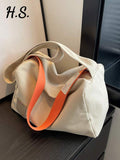 Fashion Women's Minimalist Versatile Canvas Tote Bag