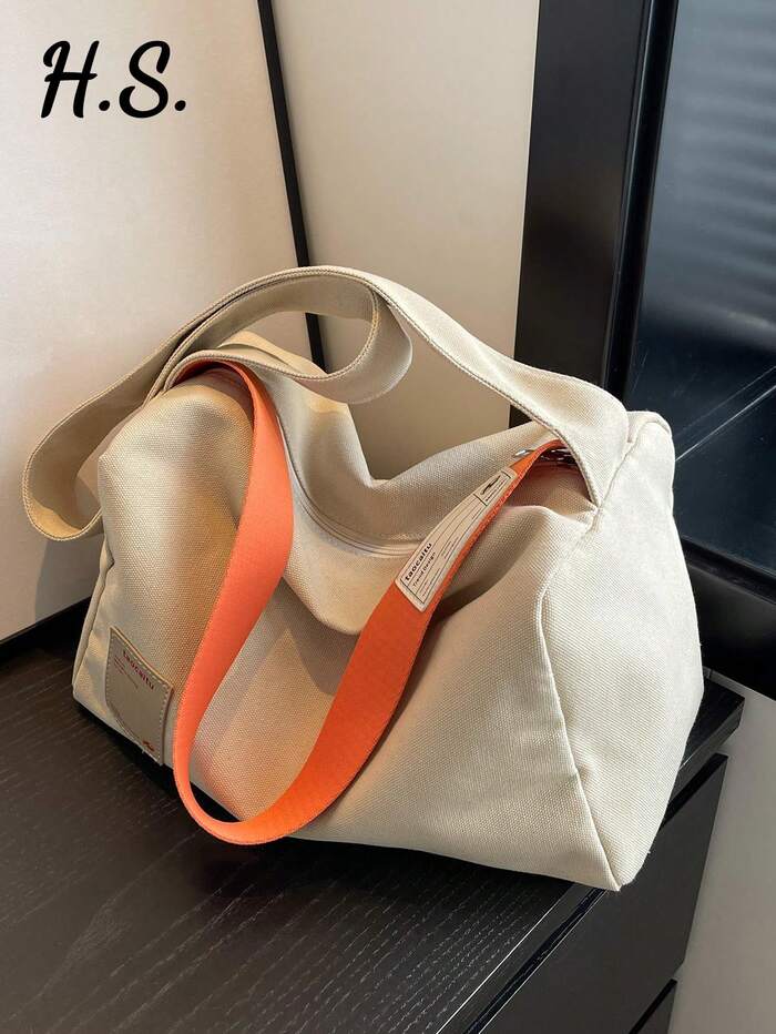 Fashion Women's Minimalist Versatile Canvas Tote Bag
