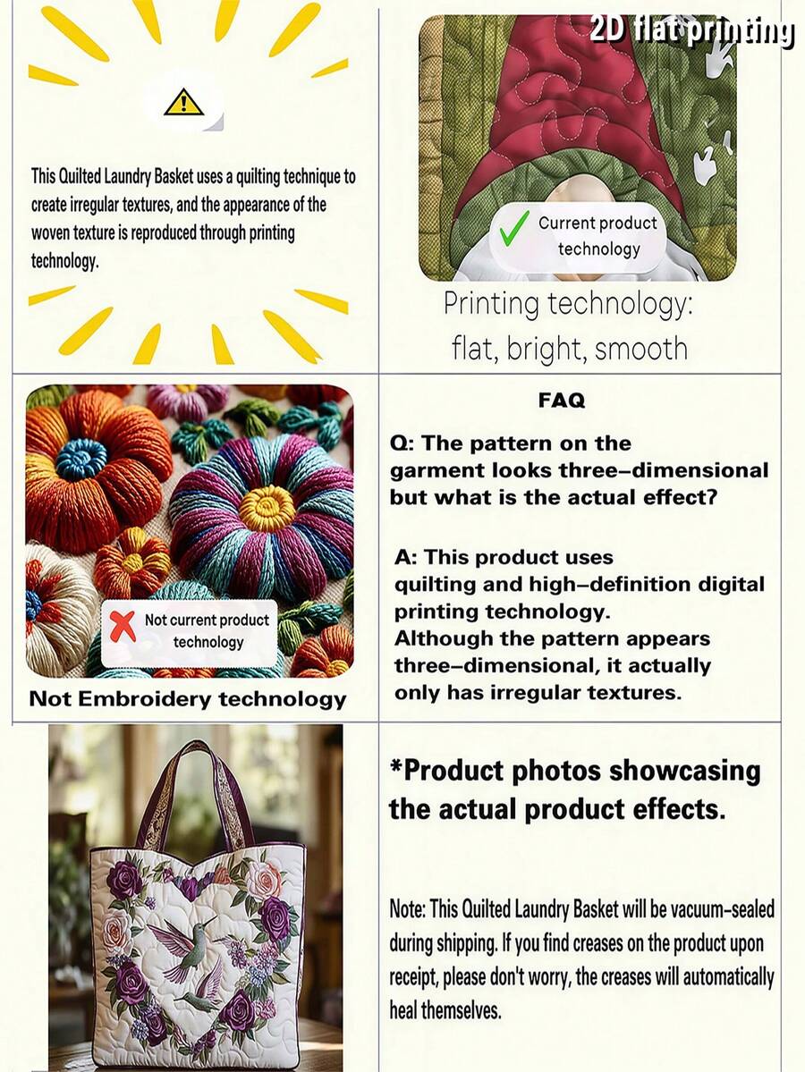 1PC 2D Printed Ladybug Red And Black Butterfly Knot Quilted Handbag, (Without Zipper) Lightweight And Durable, Not Easy To Wrinkle, Independent Day.