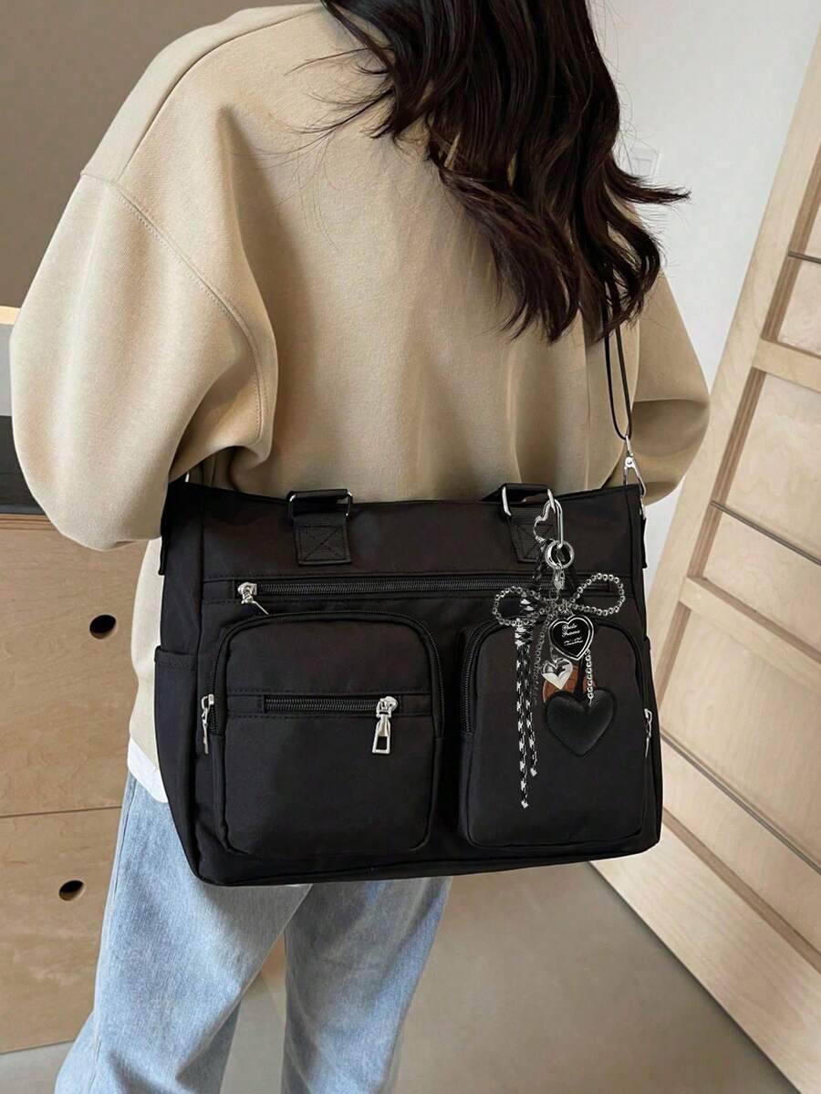 Solid Color Fashion Versatile Minimalist Portable Adjustable Strap Crossbody Bag, Suitable For Outings, Dates, Shopping, Daily Commute