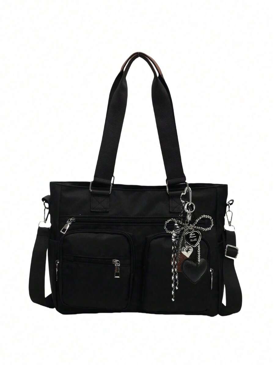 Solid Color Fashion Versatile Minimalist Portable Adjustable Strap Crossbody Bag, Suitable For Outings, Dates, Shopping, Daily Commute