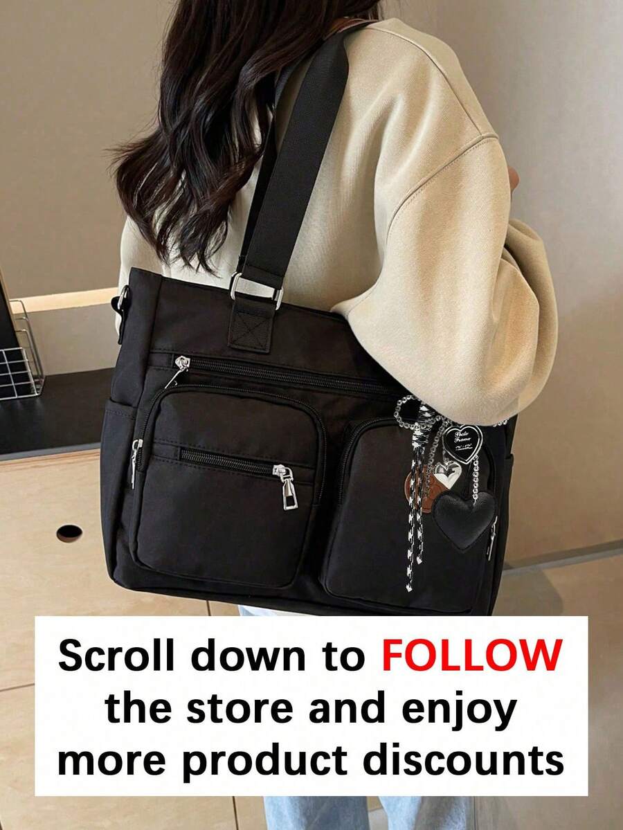 Solid Color Fashion Versatile Minimalist Portable Adjustable Strap Crossbody Bag, Suitable For Outings, Dates, Shopping, Daily Commute