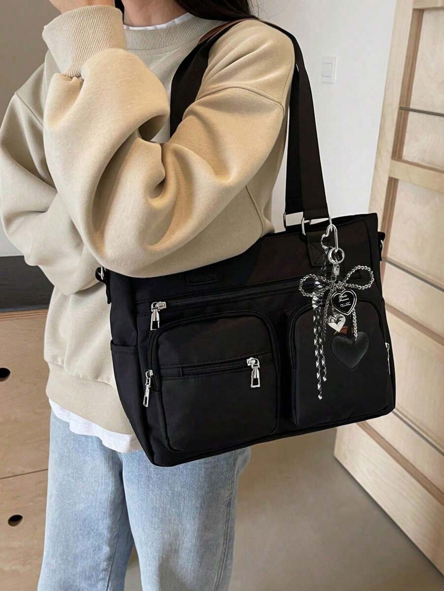 Solid Color Fashion Versatile Minimalist Portable Adjustable Strap Crossbody Bag, Suitable For Outings, Dates, Shopping, Daily Commute