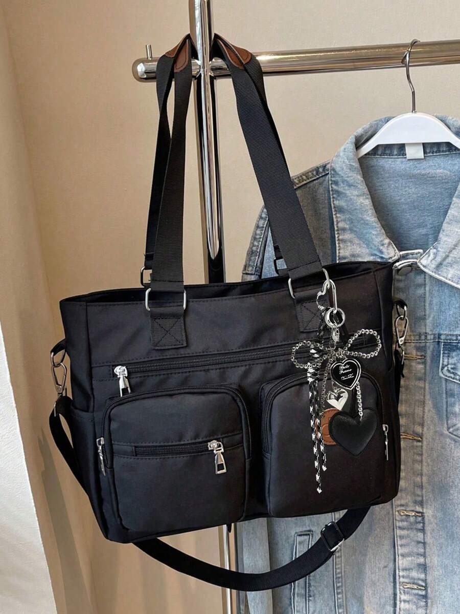Solid Color Fashion Versatile Minimalist Portable Adjustable Strap Crossbody Bag, Suitable For Outings, Dates, Shopping, Daily Commute