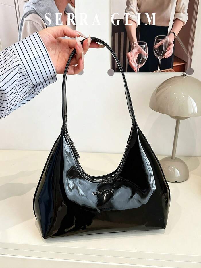 1pc Fashion Handbag Classic Shoulder Bag For Modern Girls Large Capacity Tote Ba