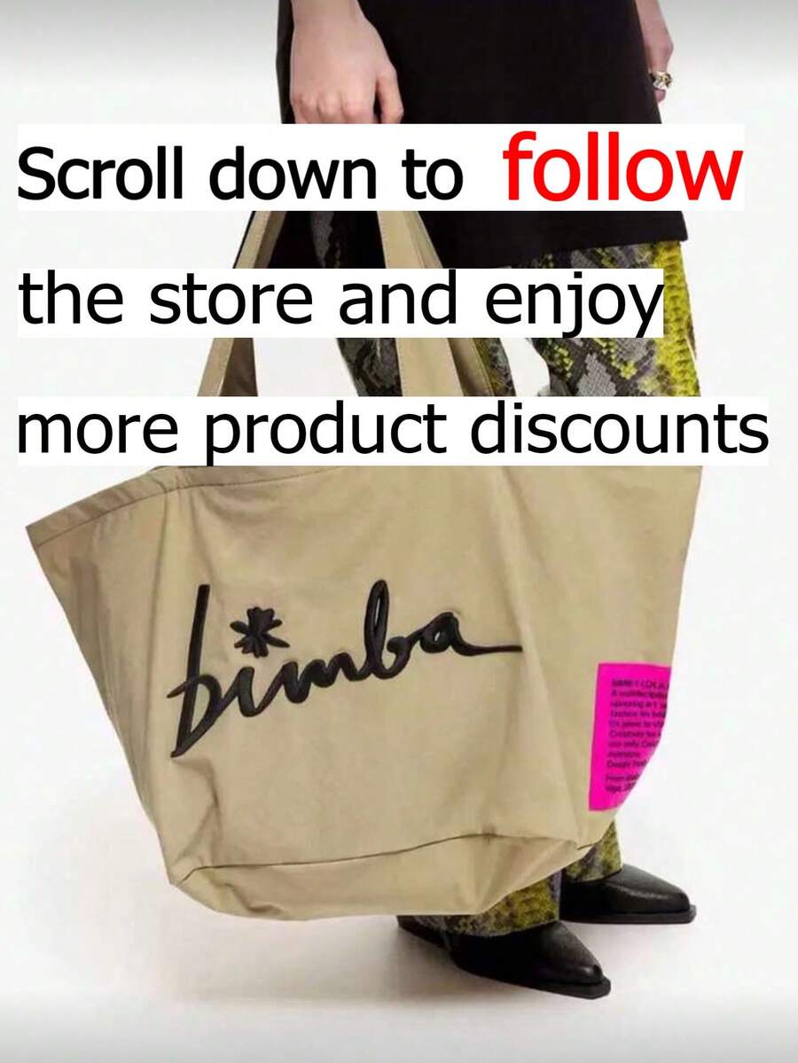 Fashionable Beige Nylon Tote Bag With Embroidered Design And Label, Casual Handbag, Large Capacity, Suitable For Beach And Fitness, Spring/Summer Essential, Ideal Choice For Beachgoers And Fitness Ent