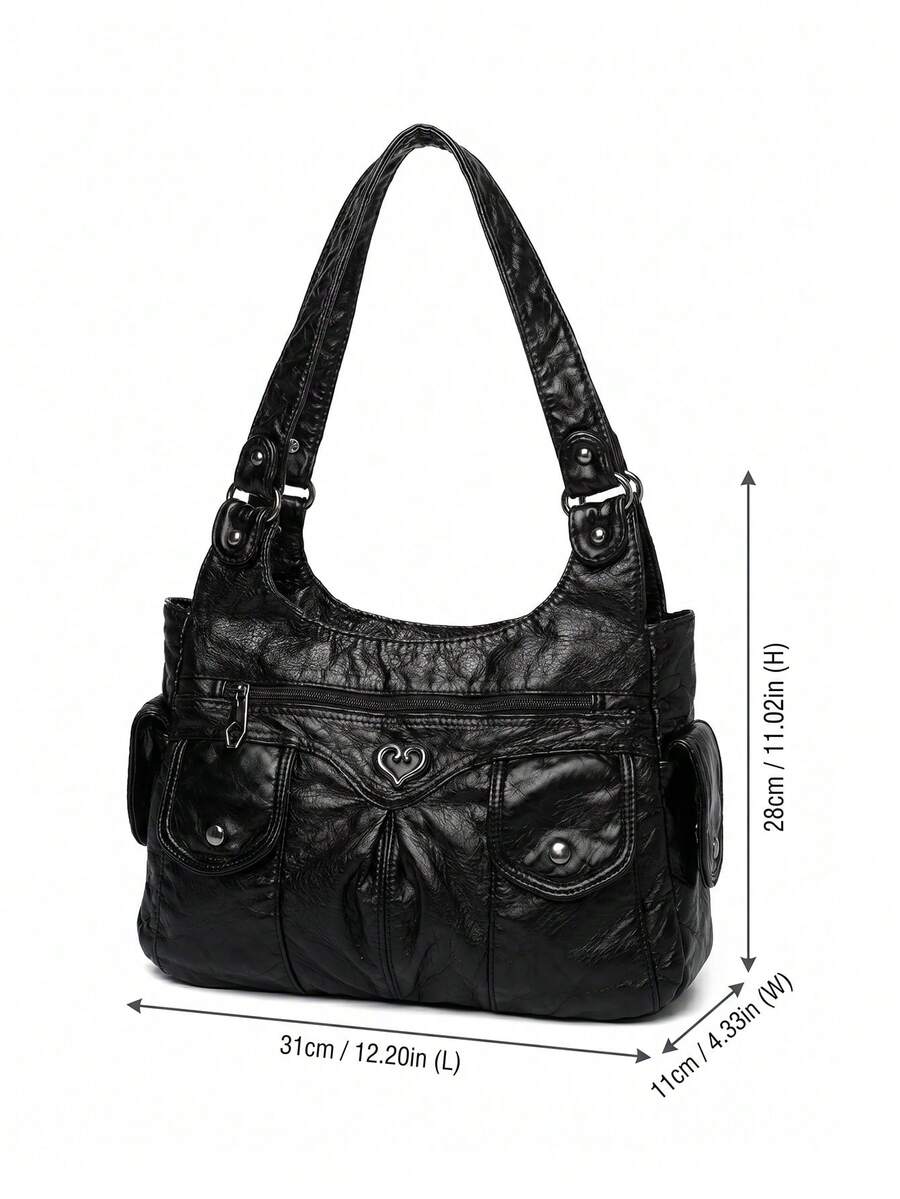 Grunge Punk Casual Women's Shoulder Bag/Totes Large Capacity Handbag For Commuting, School, New Arrival Tote Bags For Woman
