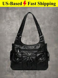 Grunge Punk Casual Women's Shoulder Bag/Totes Large Capacity Handbag For Commuti