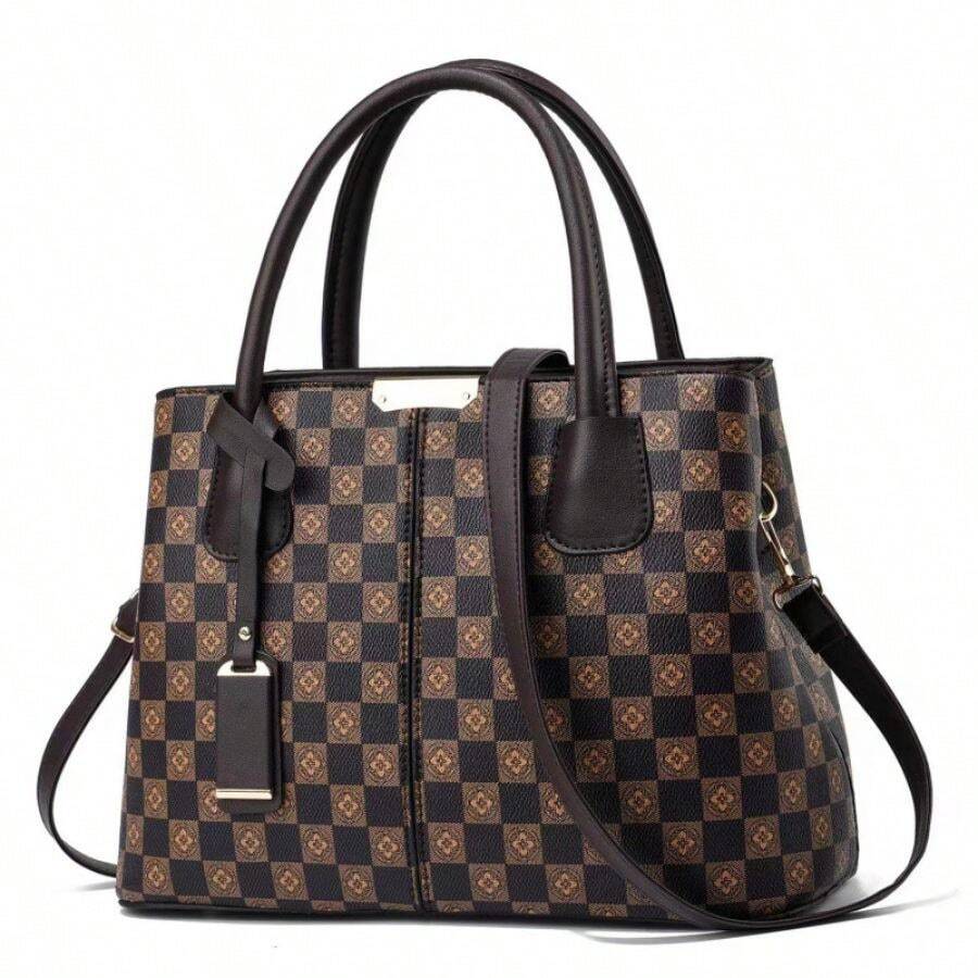 Bag Retro Printed Handbag Texture Commuter Bag Women's Bag Large Capacity Shoulder Bag Crossbody Bag Bags