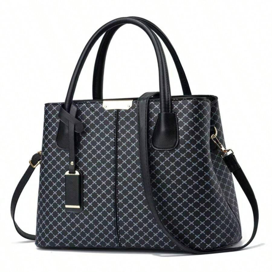 Bag Retro Printed Handbag Texture Commuter Bag Women's Bag Large Capacity Shoulder Bag Crossbody Bag Bags
