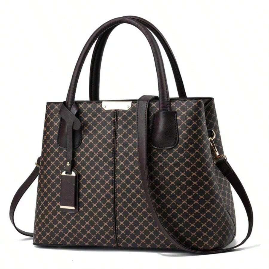 Bag Retro Printed Handbag Texture Commuter Bag Women's Bag Large Capacity Shoulder Bag Crossbody Bag Bags