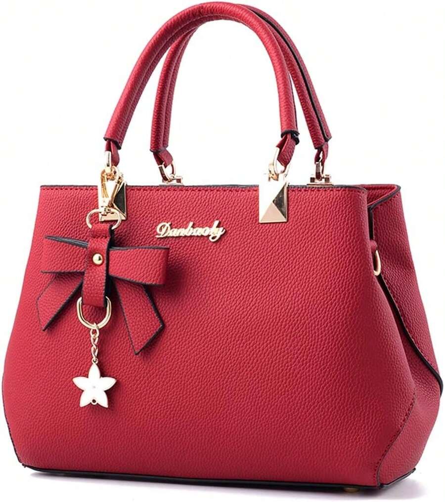 Leather Crossbody Tote Shoulder Handbag For Women Purse With Top Handle Adjustable Strap Everyday Casual Lightweight Travel Bolsos Para Mujer