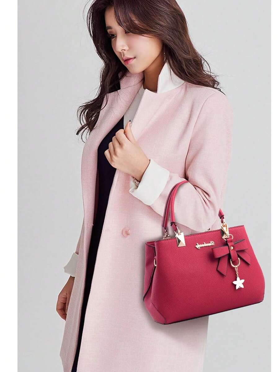 Leather Crossbody Tote Shoulder Handbag For Women Purse With Top Handle Adjustable Strap Everyday Casual Lightweight Travel Bolsos Para Mujer