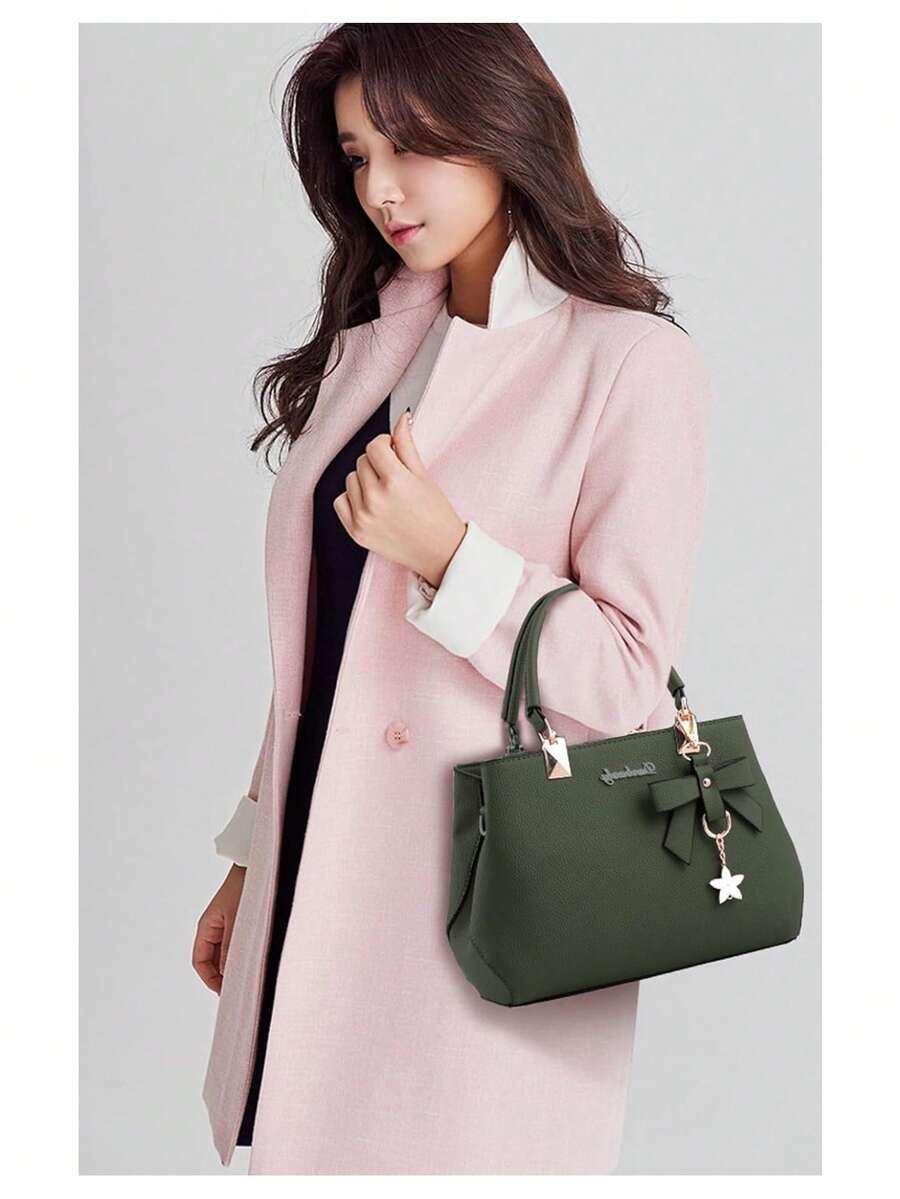 Leather Crossbody Tote Shoulder Handbag For Women Purse With Top Handle Adjustable Strap Everyday Casual Lightweight Travel Bolsos Para Mujer