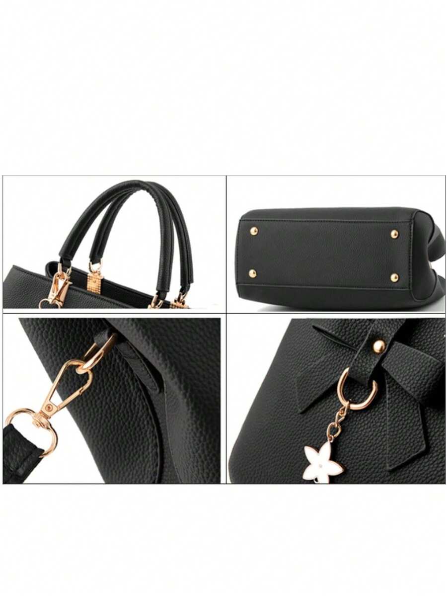 Leather Crossbody Tote Shoulder Handbag For Women Purse With Top Handle Adjustable Strap Everyday Casual Lightweight Travel Bolsos Para Mujer