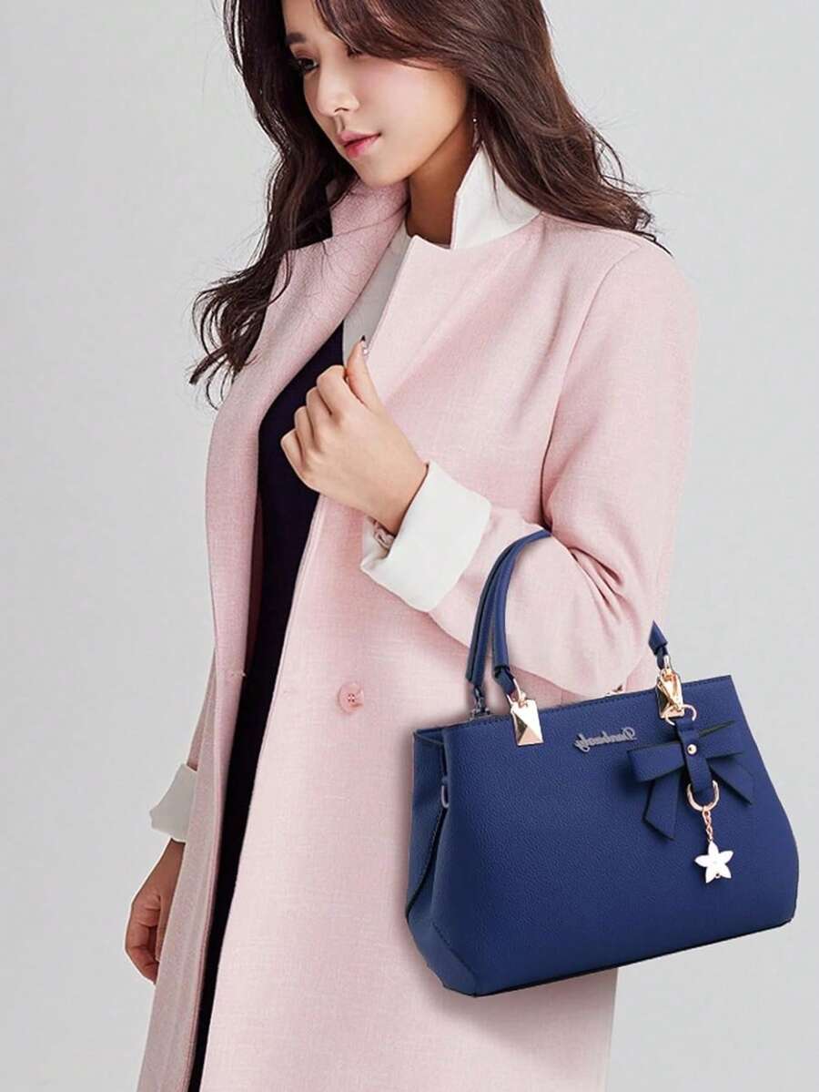 Leather Crossbody Tote Shoulder Handbag For Women Purse With Top Handle Adjustable Strap Everyday Casual Lightweight Travel Bolsos Para Mujer