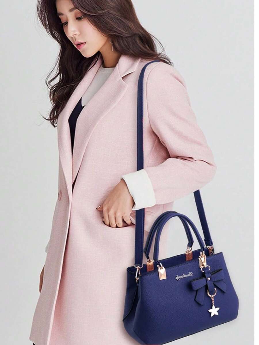 Leather Crossbody Tote Shoulder Handbag For Women Purse With Top Handle Adjustable Strap Everyday Casual Lightweight Travel Bolsos Para Mujer