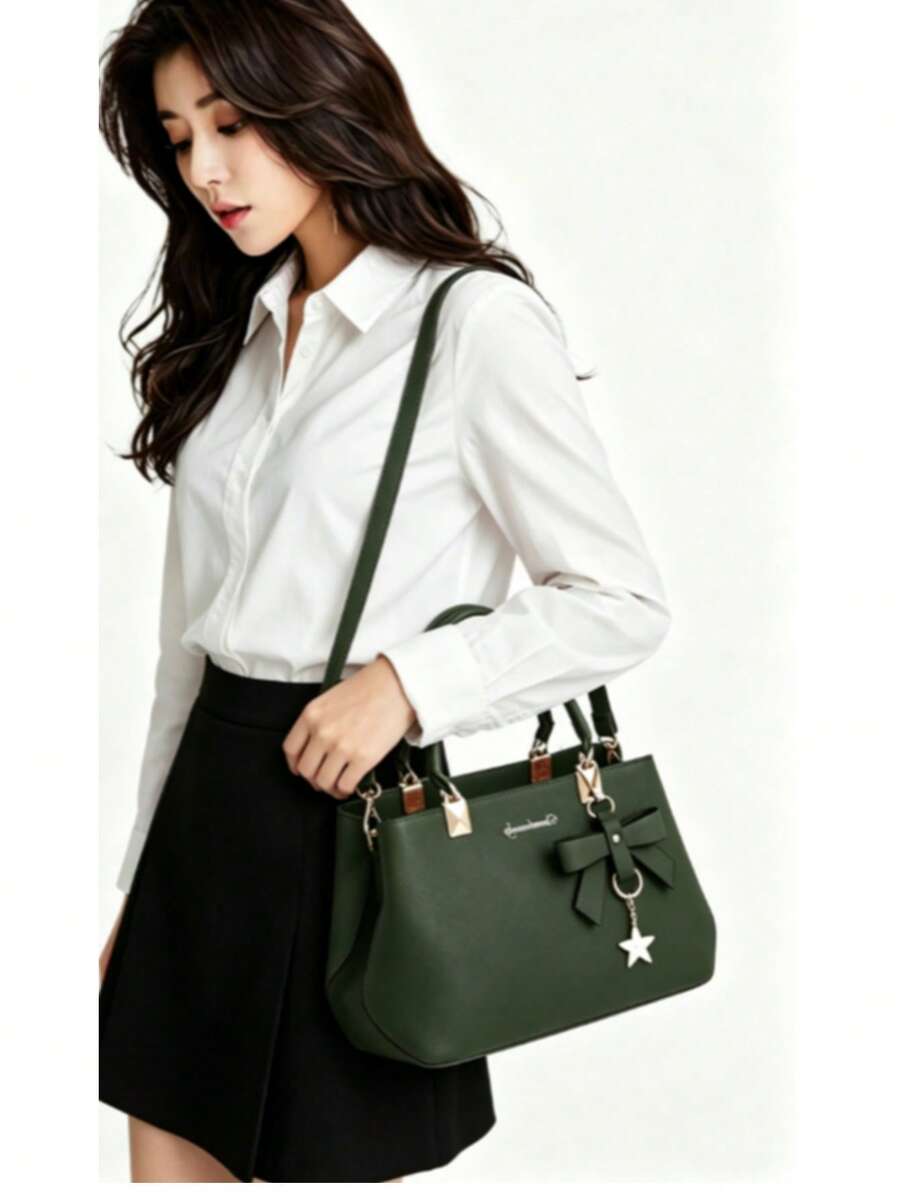 Leather Crossbody Tote Shoulder Handbag For Women Purse With Top Handle Adjustable Strap Everyday Casual Lightweight Travel Bolsos Para Mujer