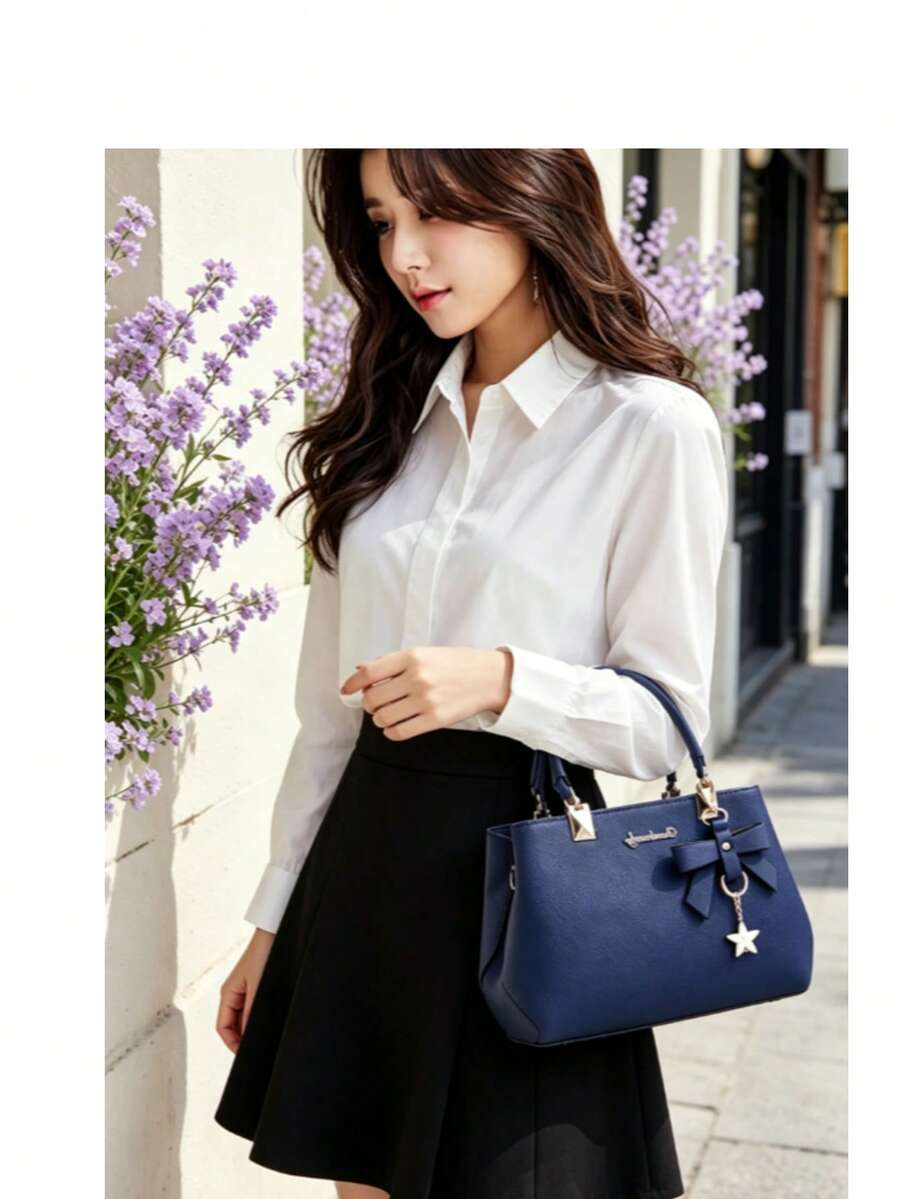 Leather Crossbody Tote Shoulder Handbag For Women Purse With Top Handle Adjustable Strap Everyday Casual Lightweight Travel Bolsos Para Mujer