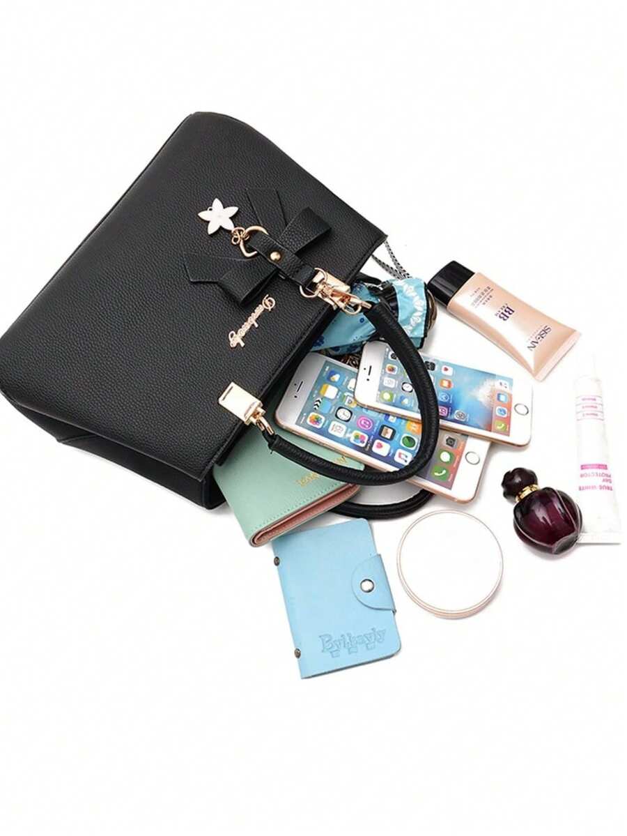 Leather Crossbody Tote Shoulder Handbag For Women Purse With Top Handle Adjustable Strap Everyday Casual Lightweight Travel Bolsos Para Mujer