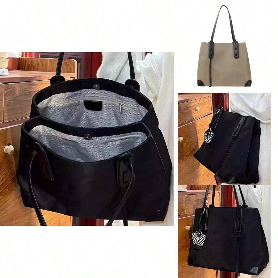 High-End Extra Large Bag For Women 2025 New Nylon Bag Single Shoulder Crossbody Bag Large Capacity Casual Handbag