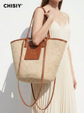 New Women's Shoulder Bag, European And American Retro Handmade Woven Handbag, Straw Woven Bag, Vacation Style Casual Women's Bag