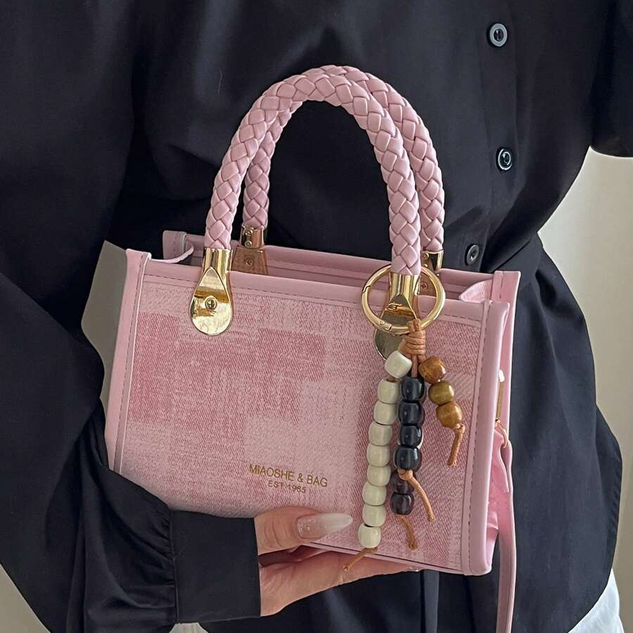 Birthday Gift For Women, Korean Style Niche Versatile Handbag, Crossbody Bag, High-Quality Versatile Shoulder Bag, Small Square Bag