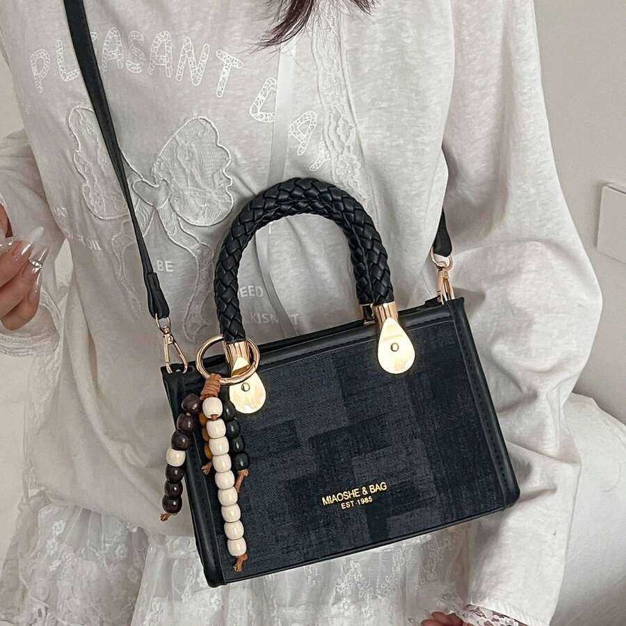 Birthday Gift For Women, Korean Style Niche Versatile Handbag, Crossbody Bag, High-Quality Versatile Shoulder Bag, Small Square Bag