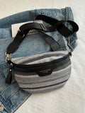 Fashionable Women's Shoulder Bag, Textured Commuter Tote Bag, Crossbody Bag, Large Capacity, Minimalist Versatile Niche Design Casual Bag