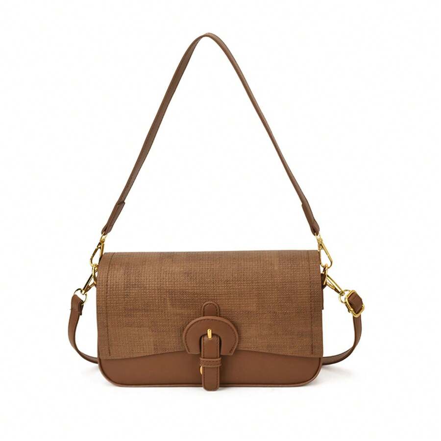 Elegant Underarm Bag For Women, Popular In Winter, Vintage Versatile Crossbody Small Square Bag