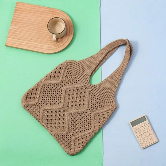 Versatile Knitted 2025 Summer Tote Bag For Women, Woven Handbag, Large Capacity