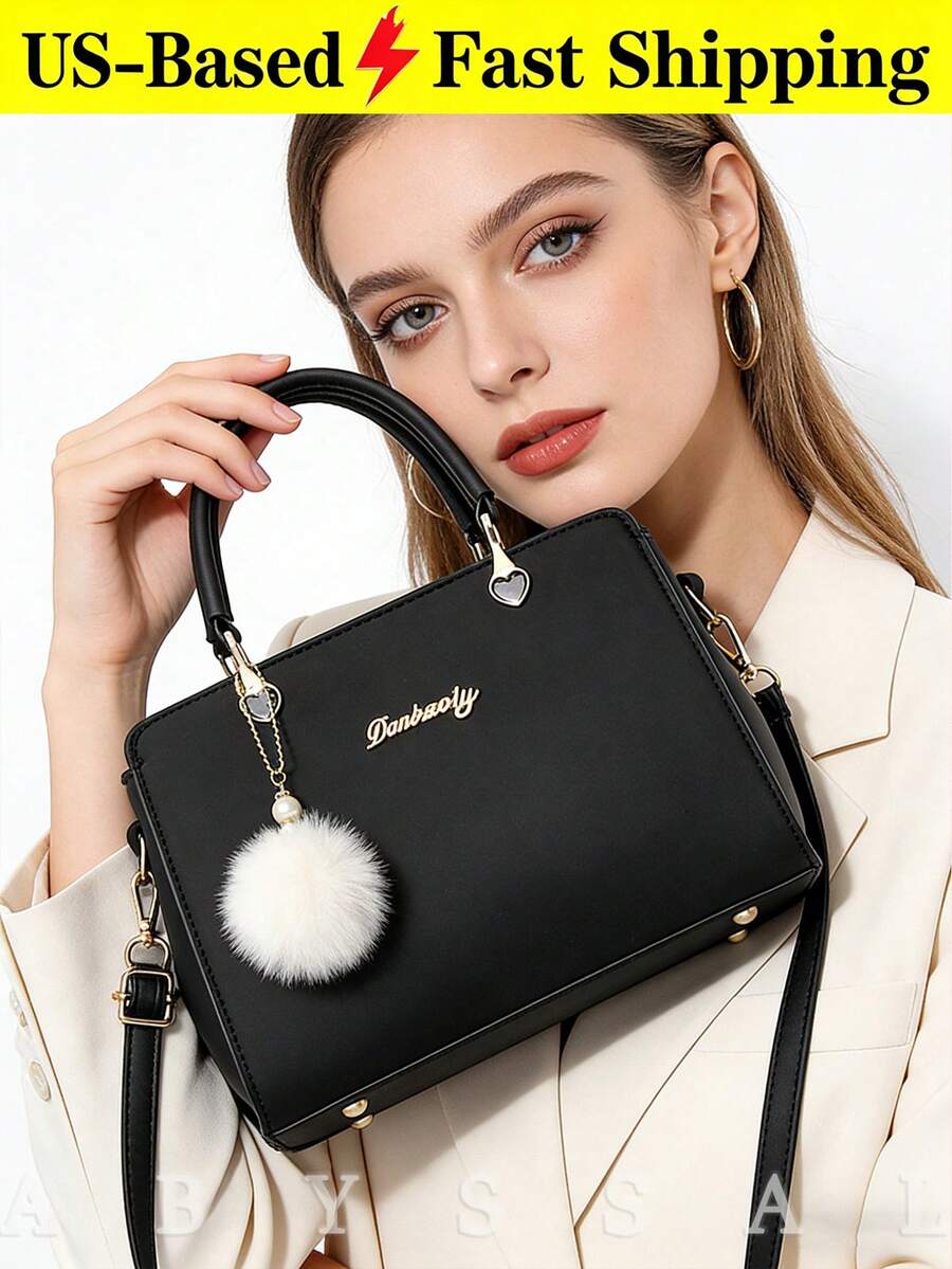 Retro Simple & Elegant Commuter Bag For Women Large Capacity Shoulder Bag Tote Bag Small Purses And Handbags Top Handle Satchel Business Casual Bag
