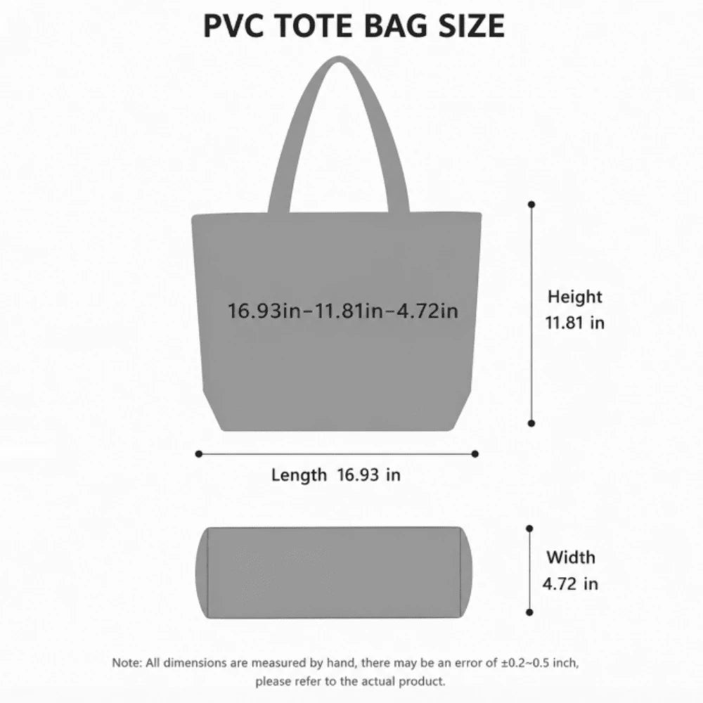 Colorful Abstract Heart Tote Bag, Artistic Brush Stroke Glossy Shoulder Handbag, Large Capacity Casual Bag For Travel, Beach & Daily Use