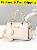Retro Simple & Elegant Commuter Bag For Women Large Capacity Shoulder Bag Tote B