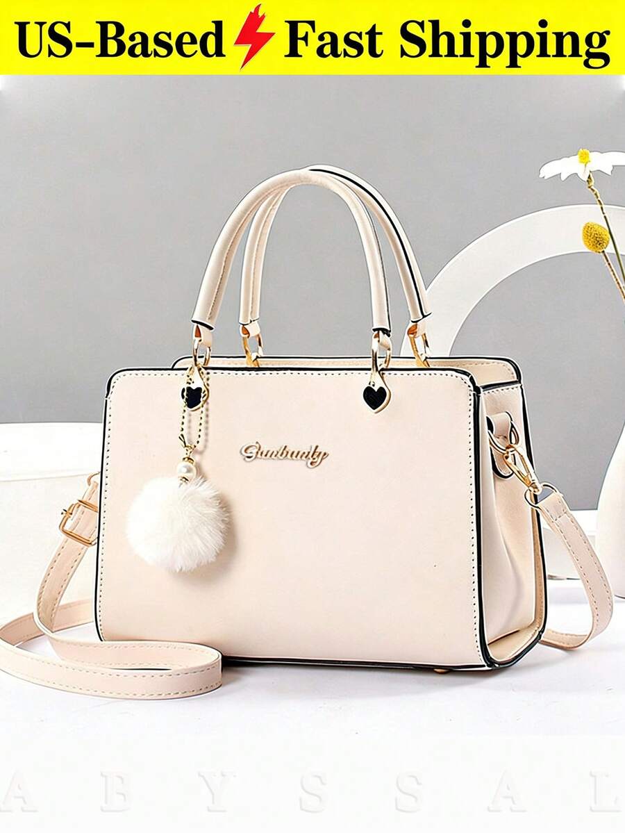 Retro Simple & Elegant Commuter Bag For Women Large Capacity Shoulder Bag Tote Bag Small Purses And Handbags Top Handle Satchel Business Casual Bag