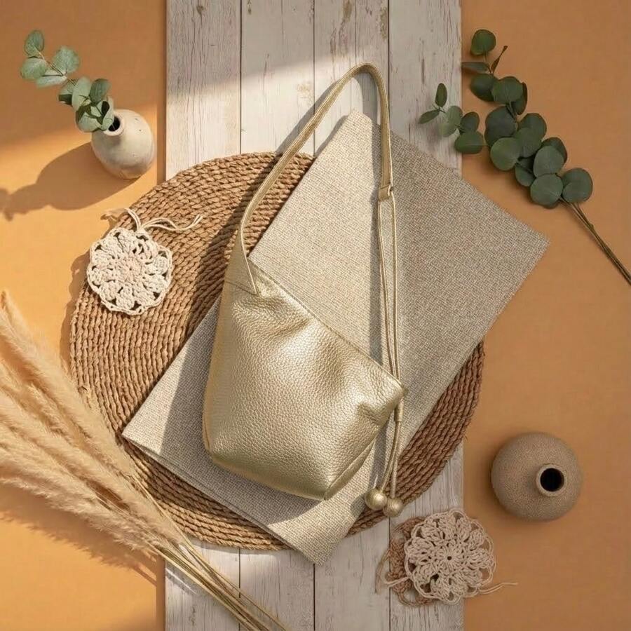 Genuine Leather Single Shoulder Bag Women Tote Handbag Vintage Hobo Crossbody Bag Casual Travel Daily Use Soft Leather Shoulder Bag