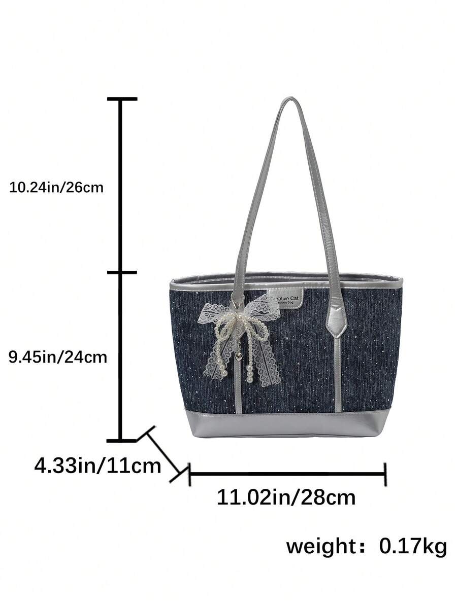 2026 New Women's Fashion Casual Tote Bag, Versatile Vintage Shoulder & Crossbody Bag