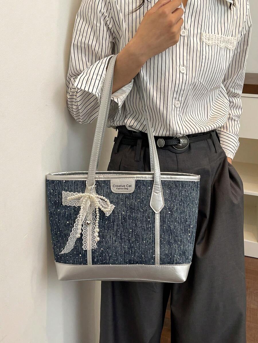 2026 New Women's Fashion Casual Tote Bag, Versatile Vintage Shoulder & Crossbody Bag