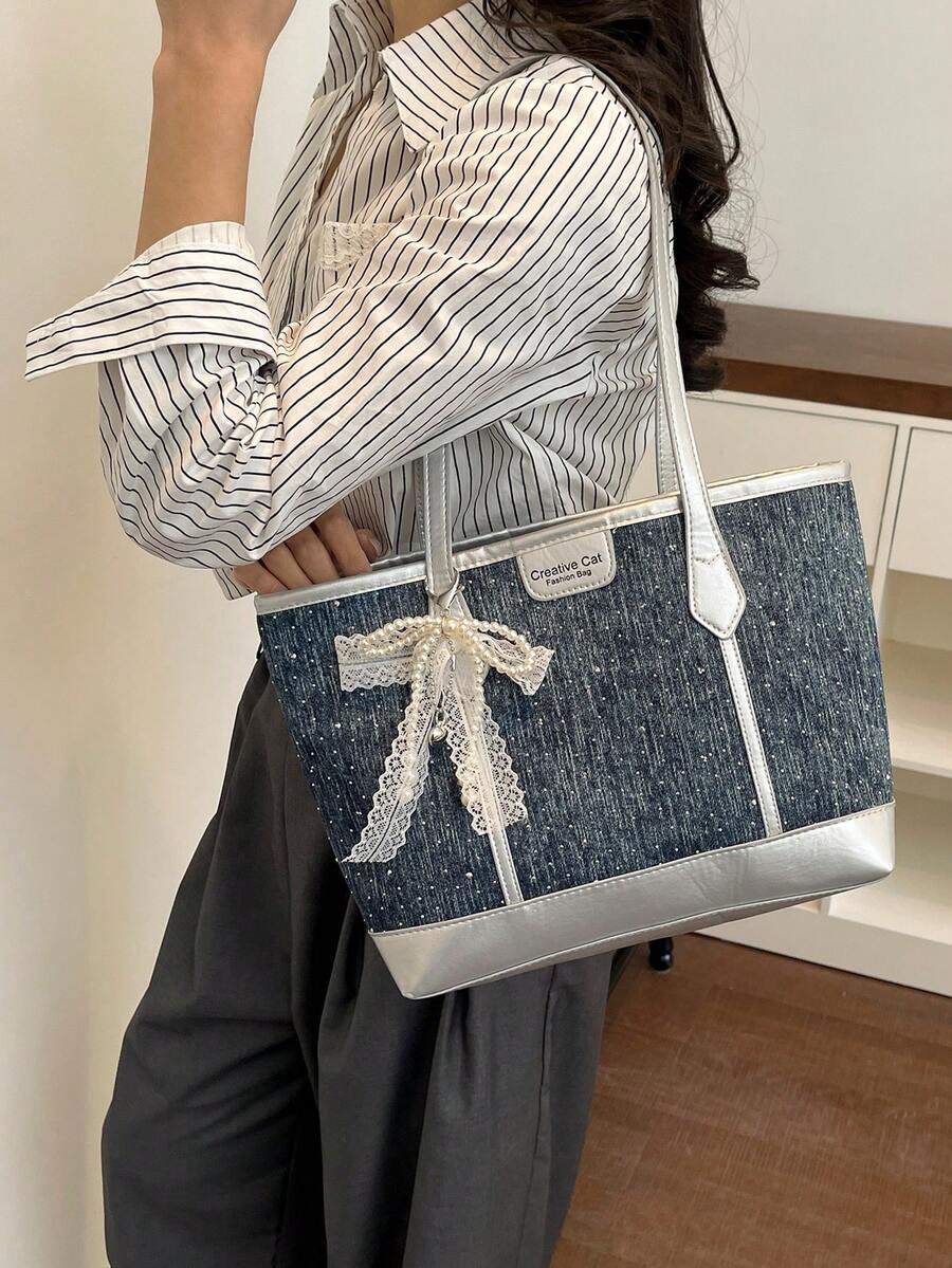 2026 New Women's Fashion Casual Tote Bag, Versatile Vintage Shoulder & Crossbody Bag