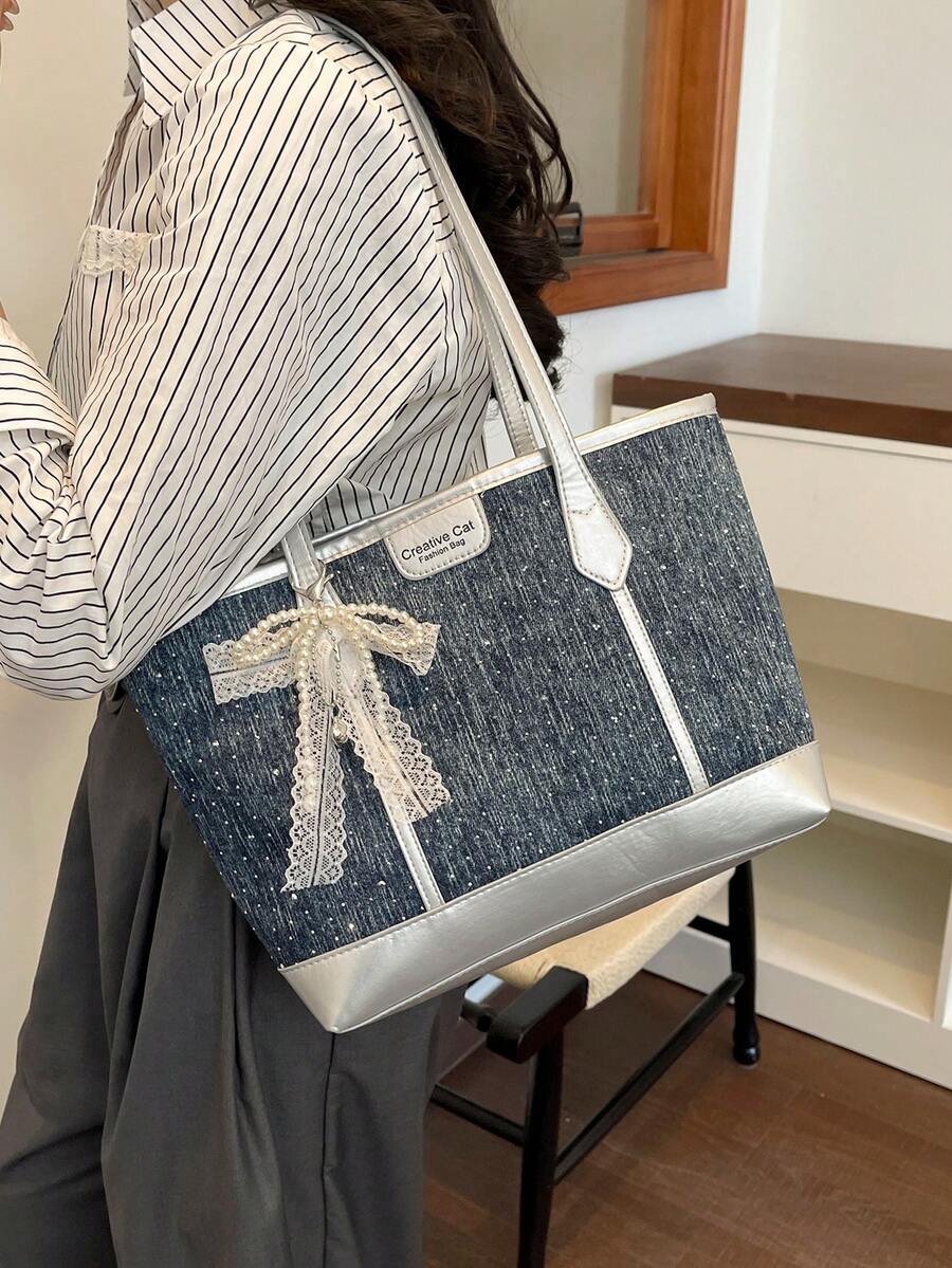 2026 New Women's Fashion Casual Tote Bag, Versatile Vintage Shoulder & Crossbody Bag