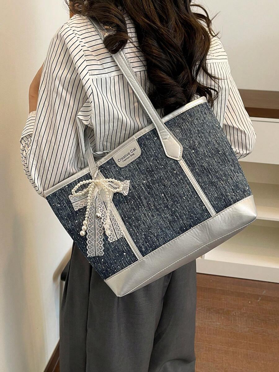2026 New Women's Fashion Casual Tote Bag, Versatile Vintage Shoulder & Crossbody Bag