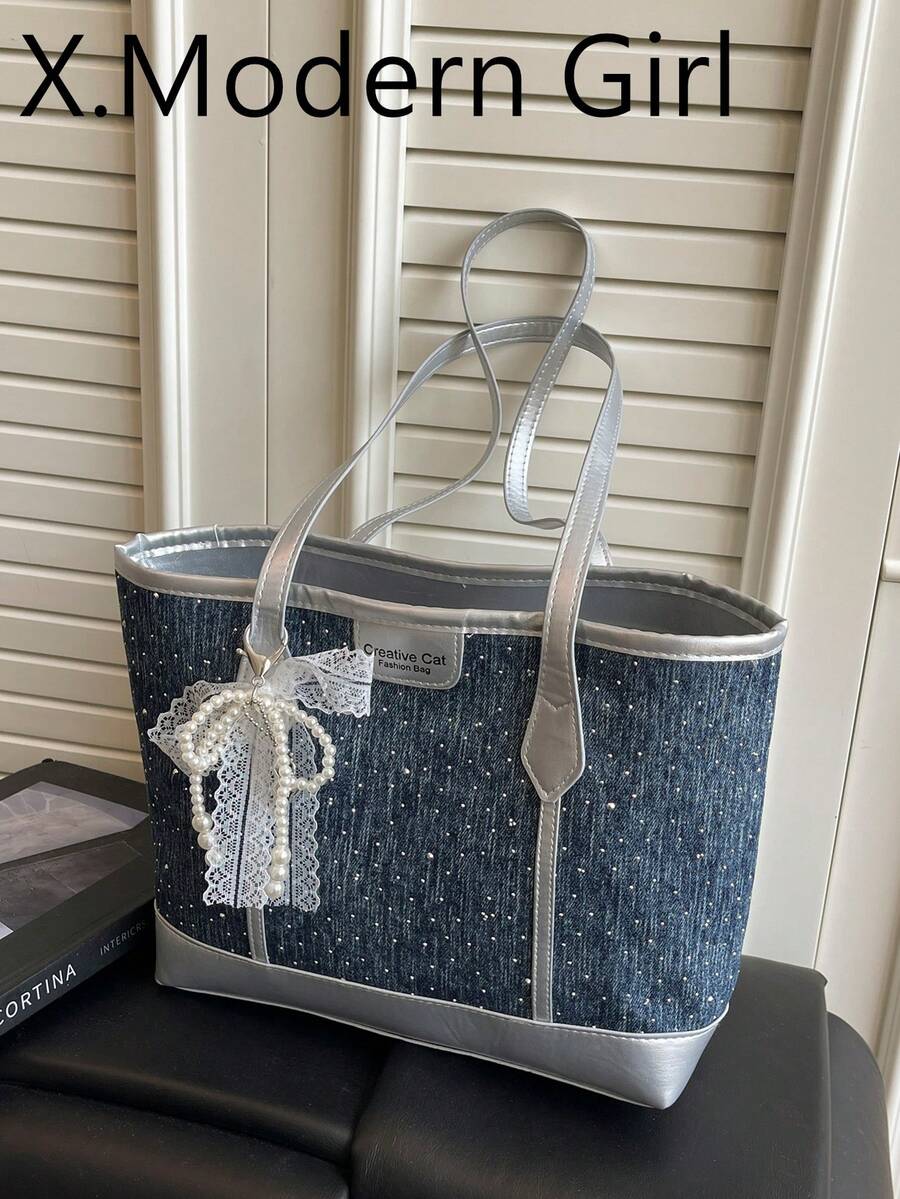 2026 New Women's Fashion Casual Tote Bag, Versatile Vintage Shoulder & Crossbody Bag