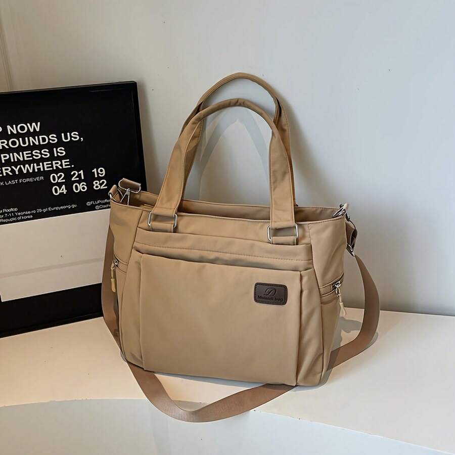 2026 New Casual Nylon Tote Bag For Women Large Capacity Daily Use Shoulder Bag With Multiple Compartments Organized Storage Perfect Gift For Her