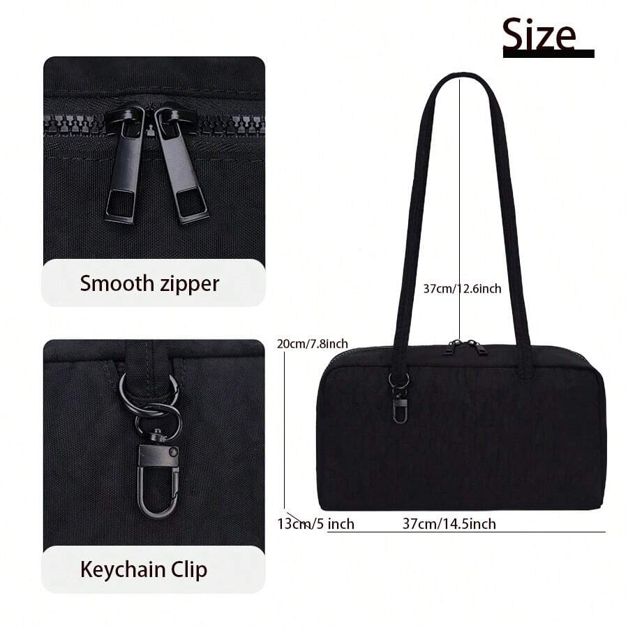 Nylon Polka Dots Bowler Bag Purse For Women Shoulder Bag Top Handle Slouchy Tote Bags Travel Work College With Bow Keychain Lightweight Zipper Handbag