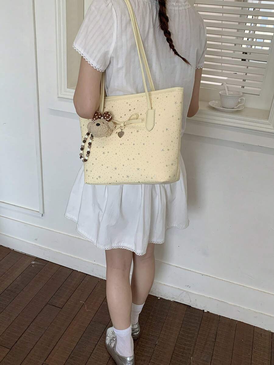 Elegant Women's Shoulder Bag, Large Capacity Handbag & Crossbody Bag, Fashion Commuter Versatile Design, Premium Niche Luxury Style, Waterproof, Wear-Resistant, Durable, Women's Crossbody Bag, Matchin