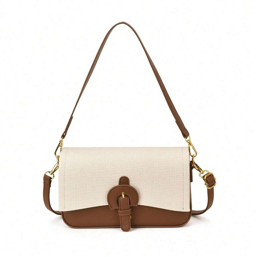 Elegant Underarm Bag For Women, Popular In Winter, Vintage Versatile Crossbody Small Square Bag
