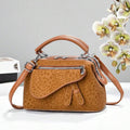 Women's Handbag, Casual Tote Bag, New Solid Color Zippered Shoulder Bag, Women's Underarm Crossbody Bag