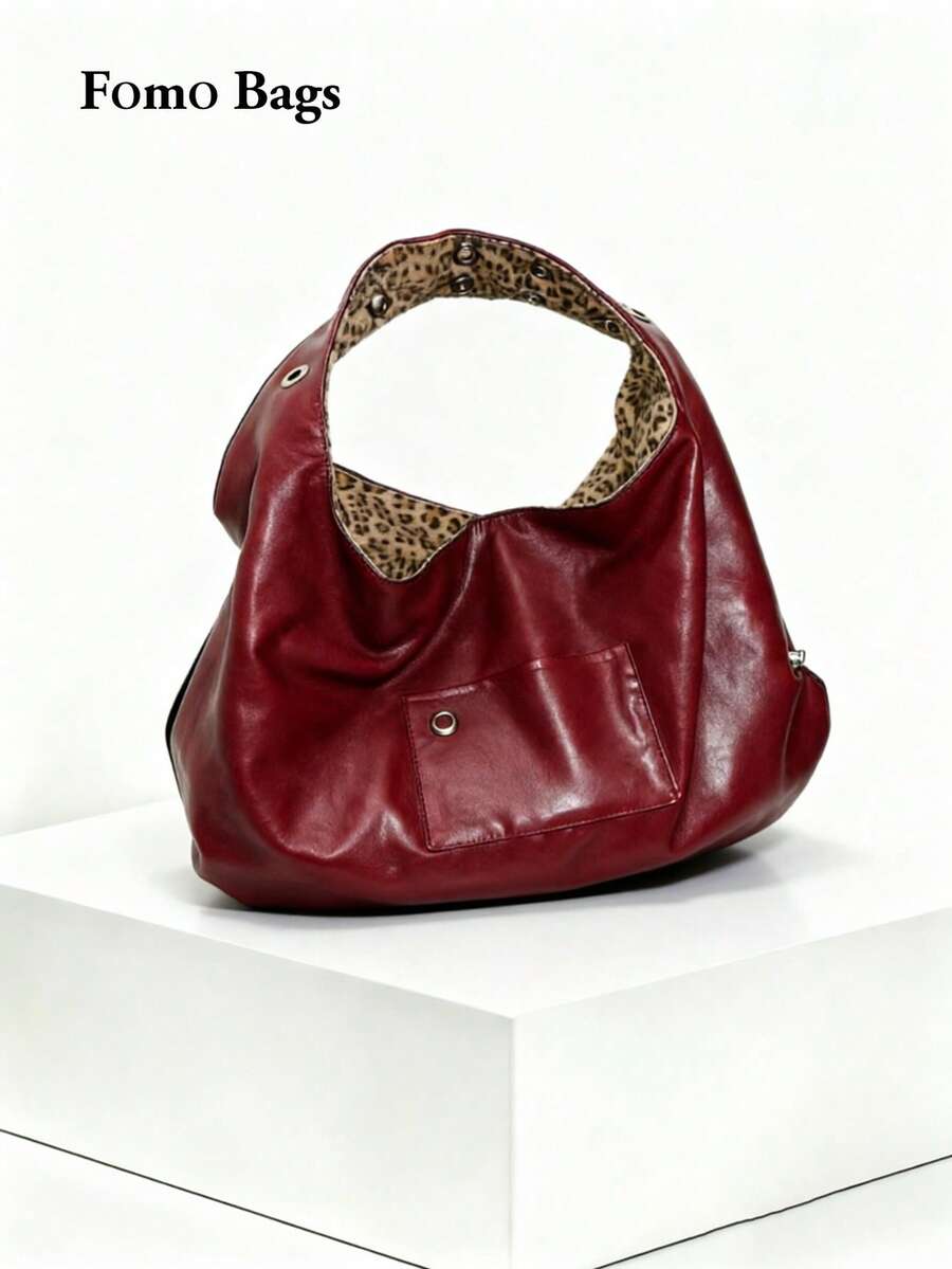 Korean Style Versatile Ins Commute Outdoor Daily Shopping Shoulder Bag Women Fashion New Niche Aesthetic Underarm Tote Bag
