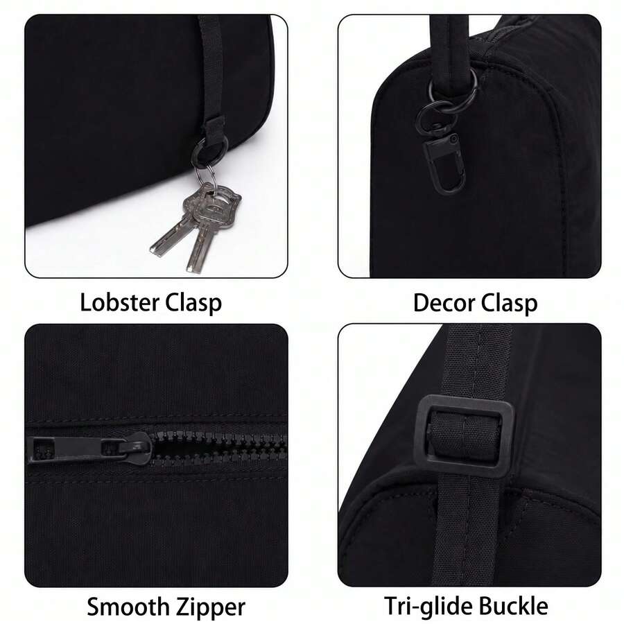 Nylon Bread Bag Fashionable Large Capacity Women's Nylon Pop Bag Commuter Shoulder Bag Shopping Crossbody Bag